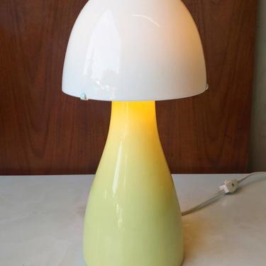 Vintage Ikea Ceramic Mushroom Table Lamp 
