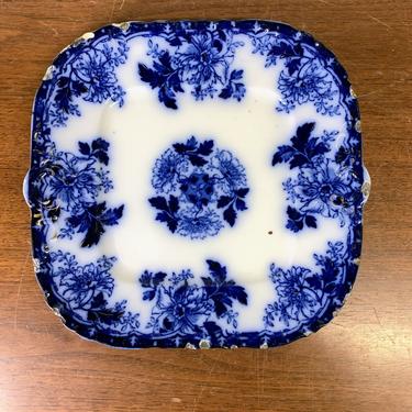 Antique Mercer China Luzerne Flow Blow Square Serving Plate 
