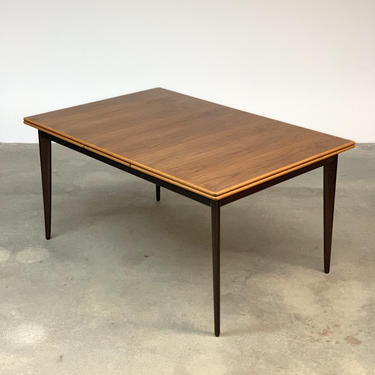 Mid Century Swedish Expanding Walnut Dining Table by DUX 