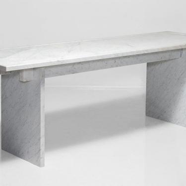White Marble Console