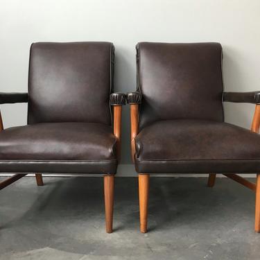 pair of vintage Gunlocke chairs.