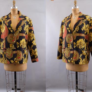 80s Marie Clemente Jacket Made in France Size 48 Large 