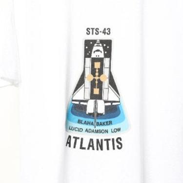 vintage NASA 1991 sts-43 ATLANTIS spacecraft deadstock vintage 90s men's t-shirt -- men's size xl 