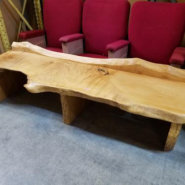 Live Edge Spalted Maple Bench