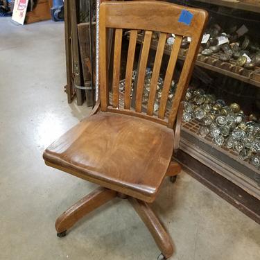 Vintage oak office chair