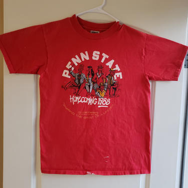 Vintage T-shirt Penn State University 1980s 1988 Homecoming Football Preppy Grunge Casual Street Tee College University Medium Nostalgia by RetroVintageClothing