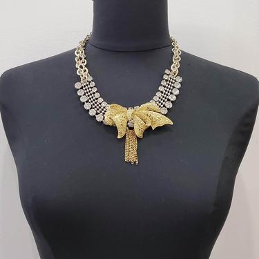 Vintage Bow Necklace