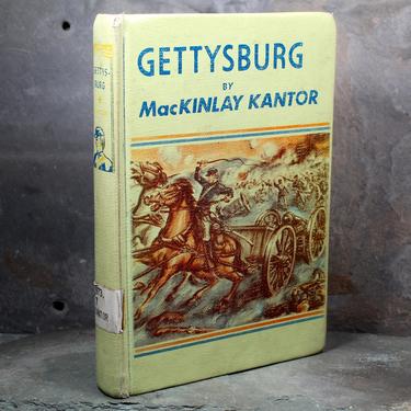 Gettysburg by MacKinlay Kantor - 1952 Landmark Book by Random House - Children's History Book | FREE SHIPPING 