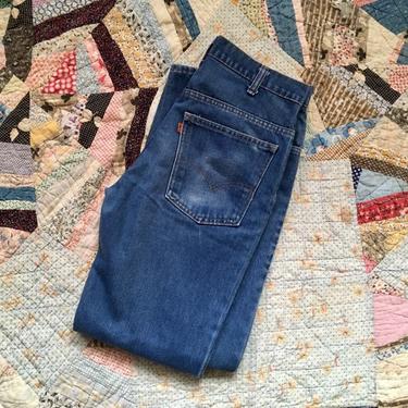 vintage '70s Levis jeans - vintage flare jeans / hippie jeans - 1970s Levi's bell bottom jeans / Levi's flare jeans - @ 31 x 29 