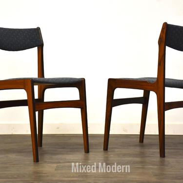Rosewood Erik Buch Style Dining Chairs - A Pair 