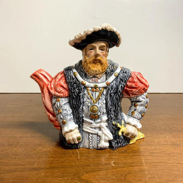Vintage King Henry VIII Teapot Andrea by Sadek 