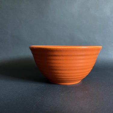 Vintage Bauer Ringware Pottery Mixing Bowl - size #36, Bauer orange, california pottery 