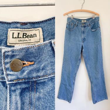 Vintage 1990s L.L. Beans Original fit high waisted jeans / 31&quot; waist 
