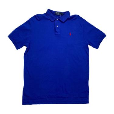 (L) Polo Ralph Lauren Blue Polo Shirt 040221