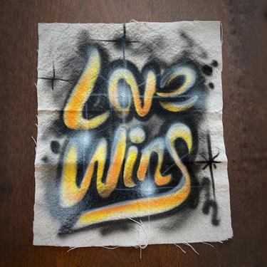 Love Wins Airbrushed Patch