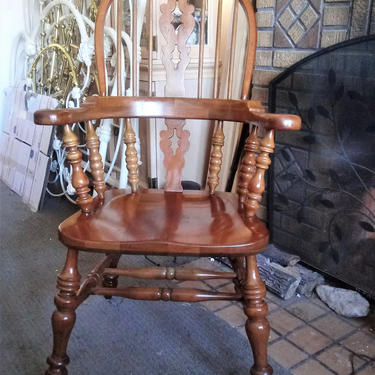 VINTAGE Arm Chair, STICKLEY Maple Dining Chair, Country Farmhouse Decor, Home Decor 