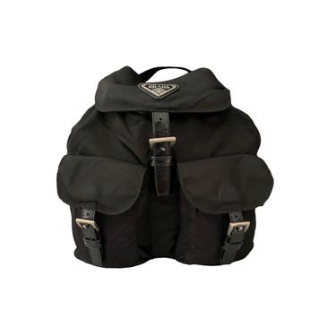 Prada Black Logo Backpack