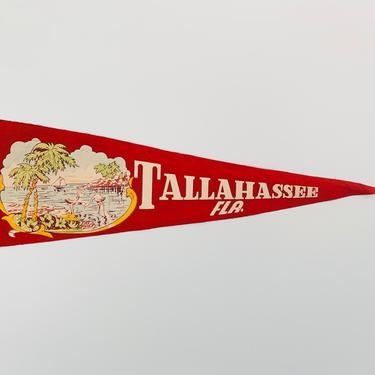 Vintage Tallahassee Florida Souvenir Pennant 