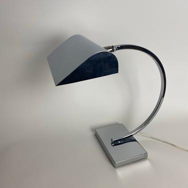 Mid Century Arched Chrome Desk Lamp