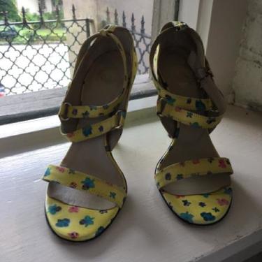 Versace Collection Shoe Size 36 Yellow, Blue & Pink Sandals