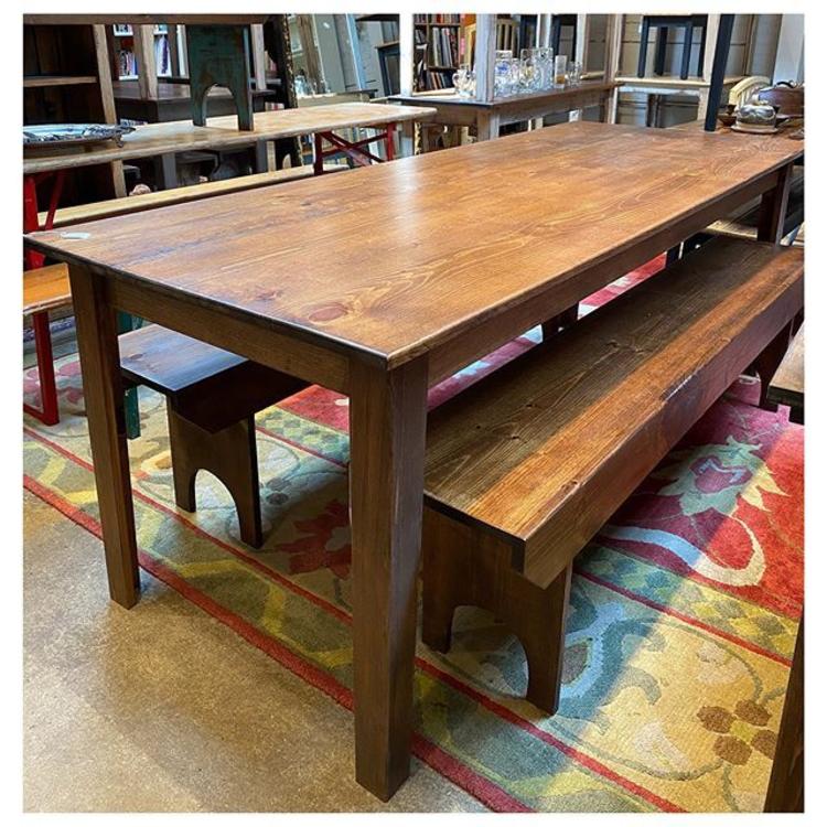 7 foot Shenandoah pine dining table 84” long / 32.5 wide / 30.5” tall 