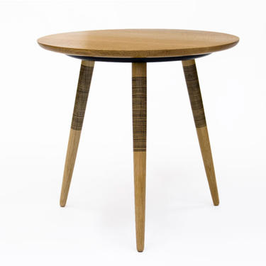 Tebori Table - Tripod Side Table - Waxed White Oak - Bedside Table 