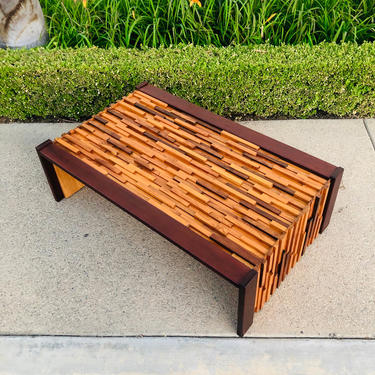 Brazilian Rosewood Coffee Table by Percival Lafer 