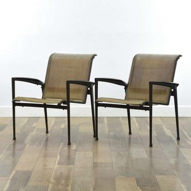 Pair Tropitone Contemporary Patio Chairs