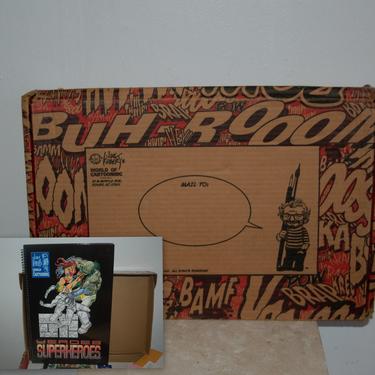 Joe Kubert's 1998 World of Cartooning Heroes and Superheroes Complete Course Kit w/ Heroes &amp; Superheroes Course Book - Video w/ Original Box 