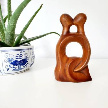 Vintage Ceramic Lovers Knot Devotion Statue 