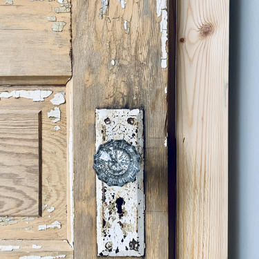 Antique Crystal Doorknob Set | Antique Glass Doorknob Set of 2 | Antique Hardware | Architectural Salvage | Antique Door | Reclaimed | Pull 