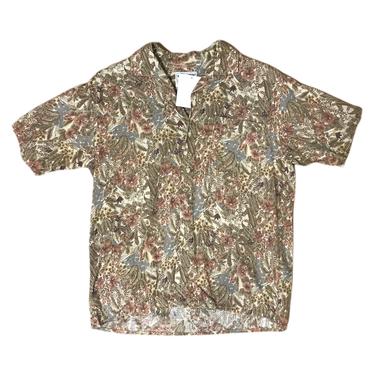 (M) Candy Brown Pattern Buttonup Shirt 062821 LM