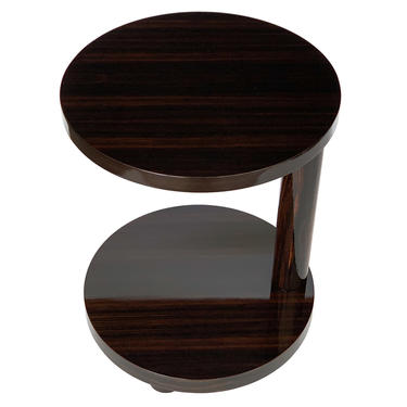 Deco Style Adjustable Macassar Side Table