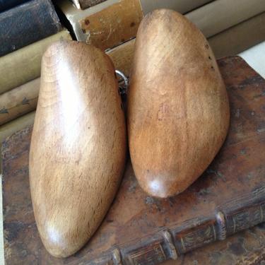 French Wooden Shoe Trees Vintage Forms Shoe Stretcher 