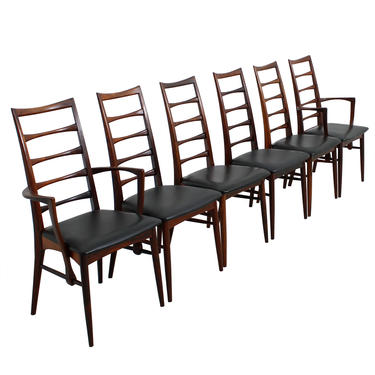 Set of 6 Koefoed Hornslet Danish Modern Rosewood Dining Chairs