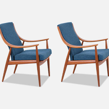 Peter Hvidt & Orla Mølgaard-Nielsen Teak Lounge Chairs for France & Søn 