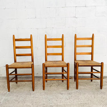 Ladder Back Rush Seat Chairs