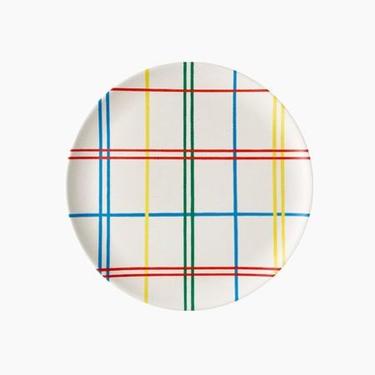 Plaid Bamboo Side Plate