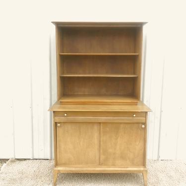 Mid Century 2pc Compact China Cabinet