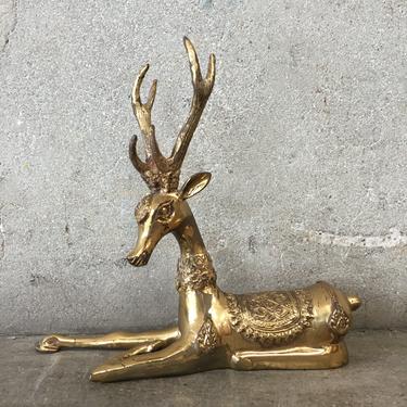 Small Brass Thai Deer