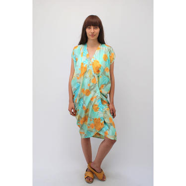 Poppy Kimono Wrap Dress // vintage boho hippie high fashion 70s 80s hippy avant garde sun // O/S 