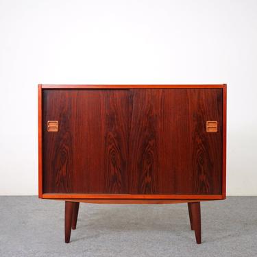 Danish Modern Rosewood Sliding Door Cabinet - (320-018) 