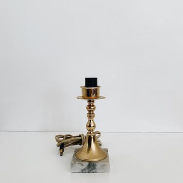 MARBLE &amp; BRASS &lt;BR&gt; TABLE LAMP