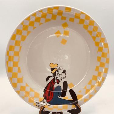 Vintage Goofy Disney Dinner Plate Dish  Gibson Overseas Inc Gabbay Mickey & Co- New Condition- 1980's 