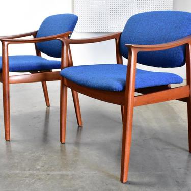 Pair of Tove & Kindt-Larsen Teak Arm Chairs