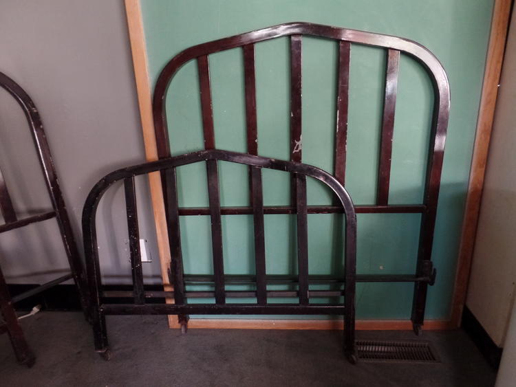 Early 20th Century Institutional Metal Twin Bed