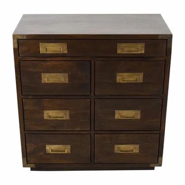 Crate & Barrel Campaign Style 7 Drawer Palmer Chest of Drawers