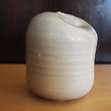 Rare TOSHIKO TAKAEZU Moon Pot Weed VASE 5.25&quot; tall, Rattle, Mid-Century Modern studio pottery ceramic, feelie raymor bitossi cabat 