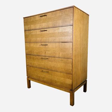 Mid-Century Modern Tall / Highboy Dresser by Bassett Furniture 
