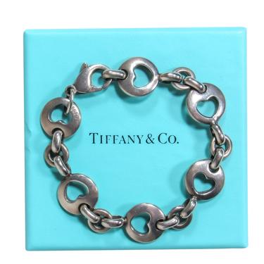 Tiffany & Co. - Vintage Sterling Silver Heart Cutout Link Bracelet